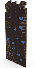 Дитячий скалодром IndigoWood The Wall brown
